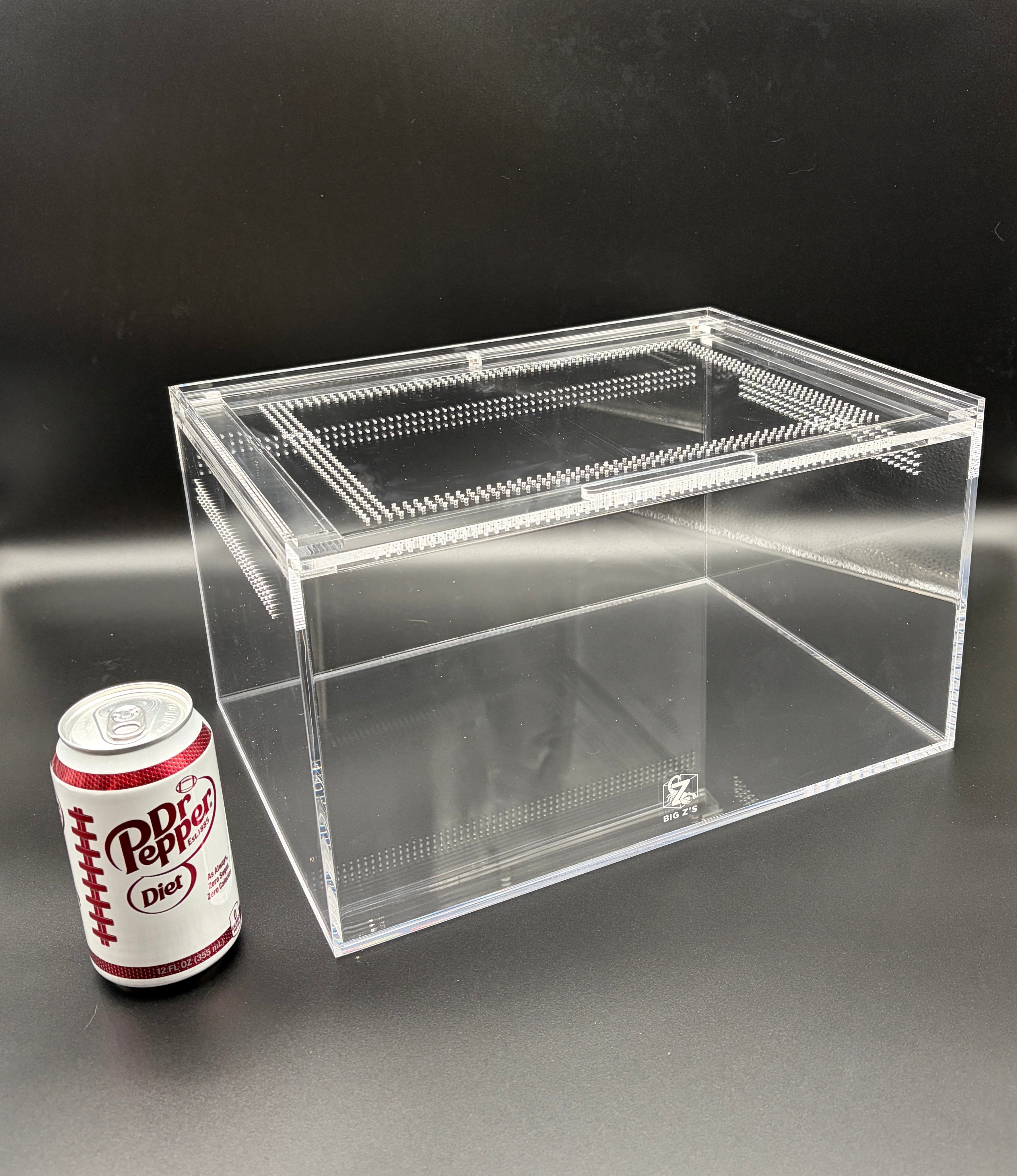 14 x 10 x 8 in Burrow Buddy Acrylic Enclosure, 5 mm